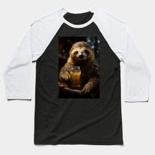 Sloth Pub and Ale Baseball T-Shirt